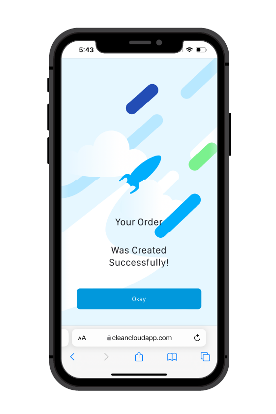 CleanCloud booking step 4: Back in 48 hours